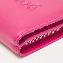 Chloé Fuchsia Leather Sense Compact Wallet