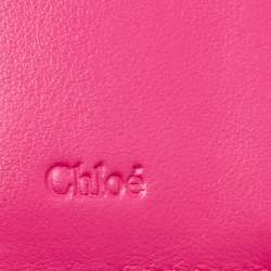 Chloé Fuchsia Leather Sense Compact Wallet