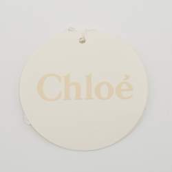 Pre Owned Chloe Green Leather Mini Woody Tote