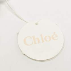 Pre Owned Chloe Beige Leather Drew Continental Wallet