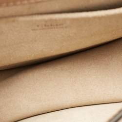Pre Owned Chloe Beige Leather and Suede Small Nile Bracelet Shoulder Bag