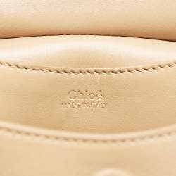 Pre Owned Chloe Tan Leather Magda Phone Pouch Crossbody Bag