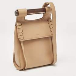 Pre Owned Chloe Tan Leather Magda Phone Pouch Crossbody Bag