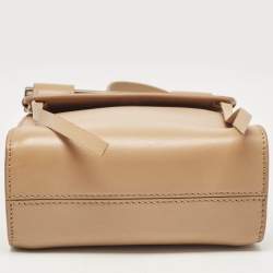 Pre Owned Chloe Tan Leather Magda Phone Pouch Crossbody Bag