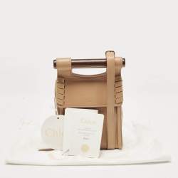 Pre Owned Chloe Tan Leather Magda Phone Pouch Crossbody Bag