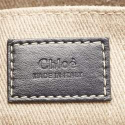 Pre Owned Chloe Beige/Brown Canvas and Leather Large Woody Tote