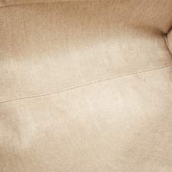 Pre Owned Chloe Beige/Brown Canvas and Leather Large Woody Tote