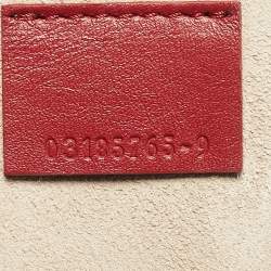 Chloé Red Matelassé Leather Mini Drew Chian Shoulder Bag