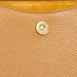 Pre Owned Chloé Brown/Tan Leather and Suede Small Tess Crossbody Bag