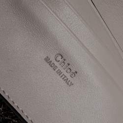 Pre Owned Chloe Metallic Gold Leather Mini Faye Crossbody Bag