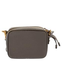مملوكة مسبقًا Chloe Grey Leather Mini Marcie Crossbody Bag