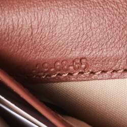 Pre Owned Chloe Tan Leather Alphabet Flap Continental Wallet