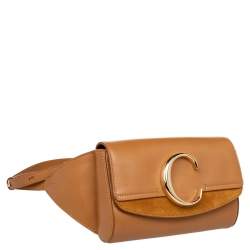 Chloe Tan Leather and Suede C Belt Bag