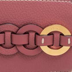 Pre Owned Chloe Pink Leather Darryl Coin Purse