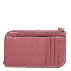 Pre Owned Chloe Pink Leather Darryl Coin Purse