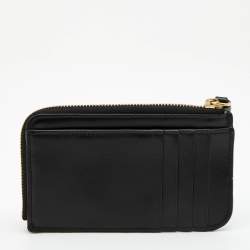 Pre Owned Chloe Black Leather C Zip Card Holder