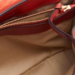 Chloe Rust Red Leather Medium Faye Day Top Handle Bag
