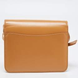 Pre Owned Chloe Tan Leather Kattie Crossbody Bag