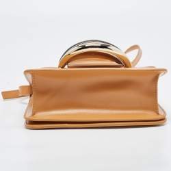 Pre Owned Chloe Tan Leather Kattie Crossbody Bag