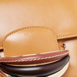 Pre Owned Chloe Tan Leather Kattie Crossbody Bag