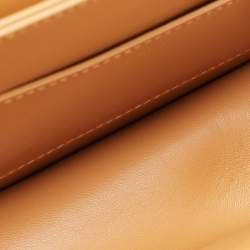 Pre Owned Chloe Tan Leather Kattie Crossbody Bag