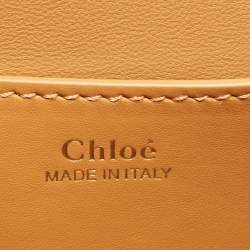 Pre Owned Chloe Tan Leather Kattie Crossbody Bag
