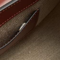 Pre Owned Chloe Brown Suede and Leather Small Tess Shoulder Bag