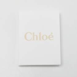 Chloé Black Leather Drew Compact Wallet