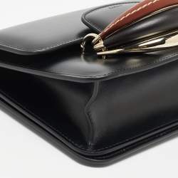 Pre Owned Chloe Black Leather Kattie Crossbody Bag