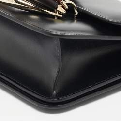 Pre Owned Chloe Black Leather Kattie Crossbody Bag