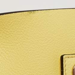 Pre Owned Chloe Lemonade Leather and Suede Mini Faye Day Backpack