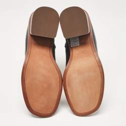 Pre Owned Chloe Black Leather Zip Up Ankle Length Boots Size 39