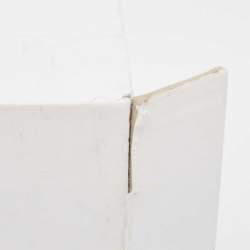 Pre Owned Chloe White/Black Braided Fabric Lou Thong Sandals Size 37