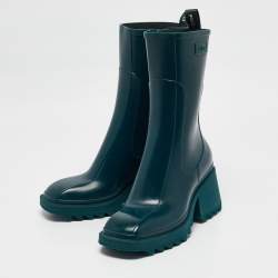 Chloe Green Rubber Betty Rain Boots Size 41