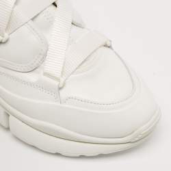 مملوكة مسبقًا Chloe White Leather Sonnie High Top Sneakers Size 41