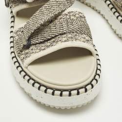 مملوكة مسبقًا Chloé Lilli Size 39 Multicolor Fabric Slingback Sandals