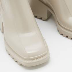 Pre Owned Chloe Nomad Beige Rubber Betty Rain Boots Size 39