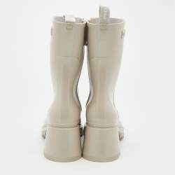 Pre Owned Chloe Nomad Beige Rubber Betty Rain Boots Size 39
