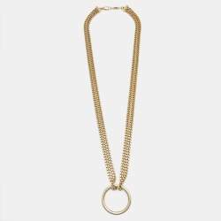 Pre Owned Chloe Gold Tone Long Necklace