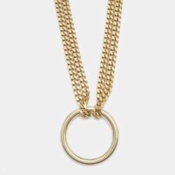 Pre Owned Chloe Gold Tone Long Necklace