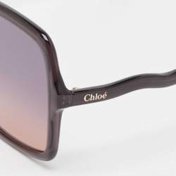Chloé Grey/Pink Gradient CH0086S Frame Oversized Sunglasses