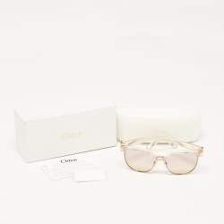 Chloé Beige Gradient CE666S Square Sunglasses