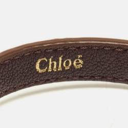 Chloe Brown Gold Tone Bracelet