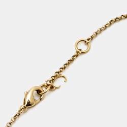 Chloé Bag Enamel Gold Tone Necklace