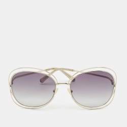 Chloe Grey/Gold Gradient CE119S Frame Oversized Sunglasses