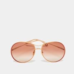 Chloe Brown Gradient CH0016S Aviator Sunglasses
