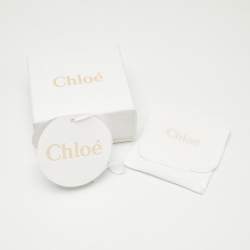 Pre Owned Chloé  Zodiac Moonstone Amazonite Gold Tone Ring Size 55