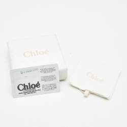 Pre Owned Chloe Bow Gold Tone Bracelet