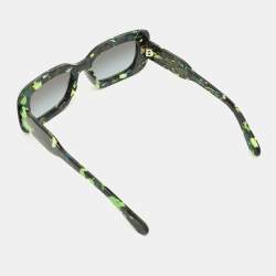 Pre Owned Chloé Green Gradient CH0188S Gayia Square Sunglasses