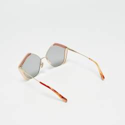 Pre Owned نظارة شمسية كلوي هندسية جيما CH0026S رمادي ة / وردية